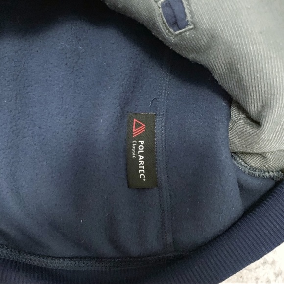 North Face Polartech fleece navy zip up sweater - Picture 2 of 4